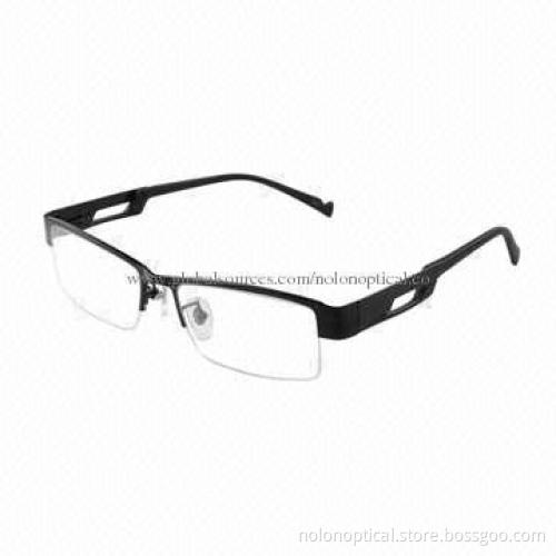 Best Sale Titanium Semi-rimless Optical Frame for Men, Customized Logo